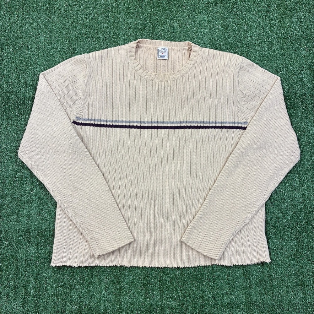 Y2K 2000's Old Navy Ribbed Knit Striped Sweater